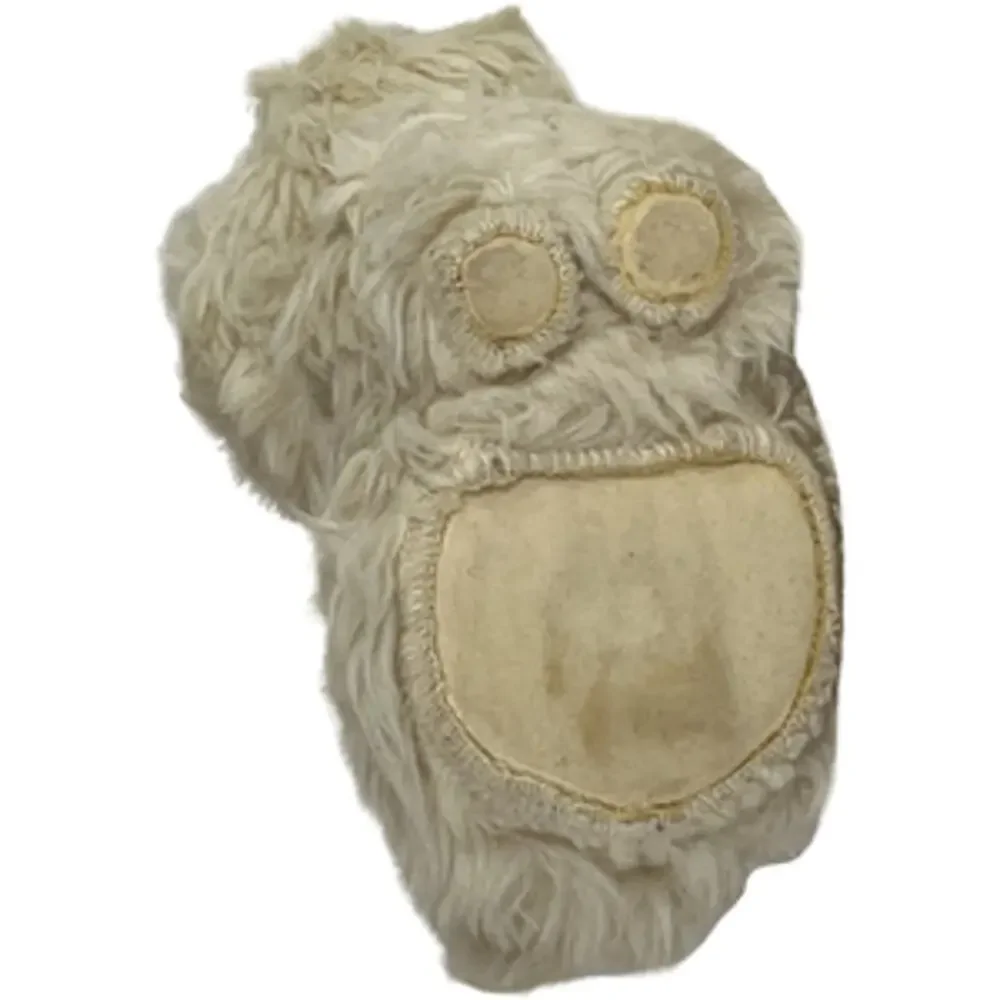 American Girl Doll Beige Shaggy Sitting Puppy Plush Small Size